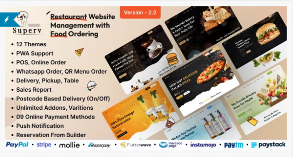 Superv v2.2 - Restaurant Website Management with QR Code Menu(Nulled)